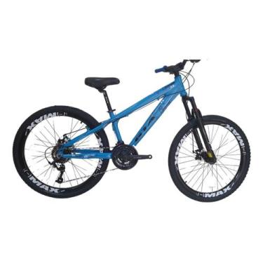Imagem de Bicicleta 26 Gta Rebel DH Freeride Cor Azul 21v Freio a Disco Rodas Vm