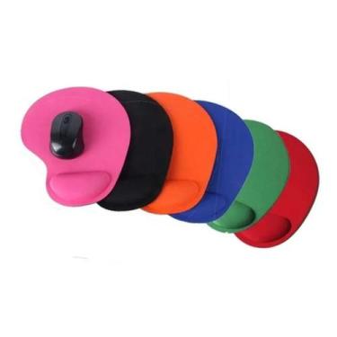 Imagem de Kit com 5 Mouse Pad Ergonômico Com Apoio De Punho Confortável Barato -