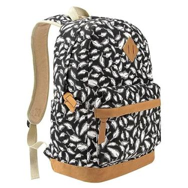 Imagem de TOKSHOP Mochila Feminina de Lona 28 Litros Casual para Notebooks e Laptops de até 14 polegadas