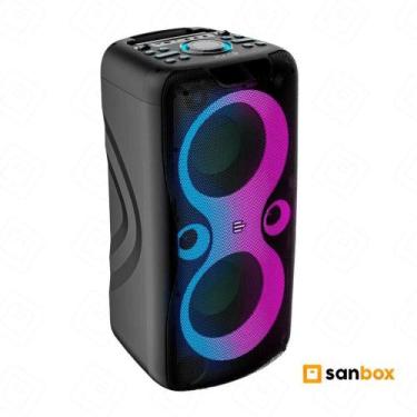 Imagem de Caixa de Som Pulse Pulsebox 2 Double 8 Sp510 Bluetooth FM LED 1100W