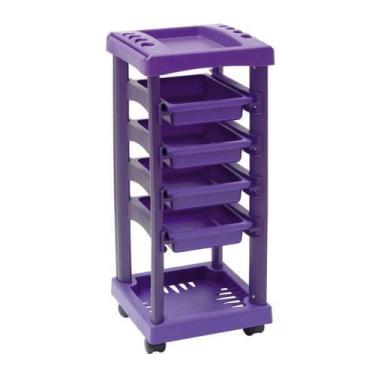 Imagem de Carrinho Auxiliar para Cabeleireiros com 4 Gavetas Santa Clara, Todo L