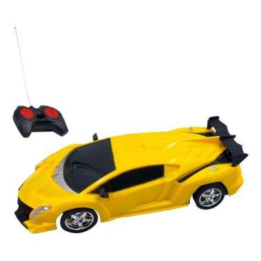 Imagem de Carrinho De Controle Remoto Com Luz Meninos Radical Amarelo - Importwa