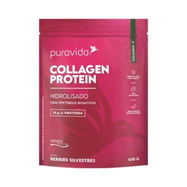 Imagem de Collagen Protein 450g - Pura Vida - Colágeno Verisol, Berries Silvestr