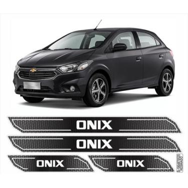Imagem de Kit Soleira Diamante Onix 2013/2019 Cromada Resinada - Resitank