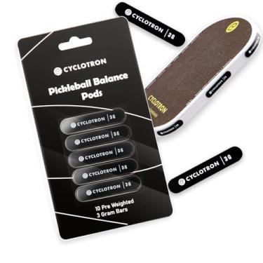 Imagem de Cyclotron Fita de chumbo Pickleball – 3 g de fita adesiva super alta, maximiza a potência, controle e velocidade de giro - Fita protetora de borda de pickleball premium (preto)