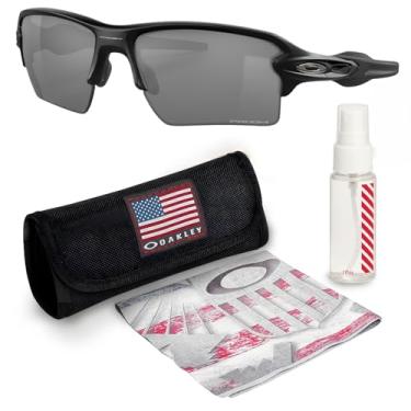 Imagem de OAKLEY OO9188 FLAK 2.0 XL Armação preta fosca – lentes PRIZM PRETA, óculos de sol retangulares não polarizados com kit de óculos oficial eSHADES, Preto fosco (59 mm), 59 mm