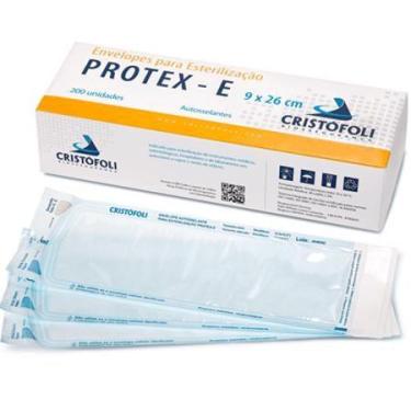 Imagem de 200 Envelopes para Esterilização 9x26cm - Protex-e - Cristófoli