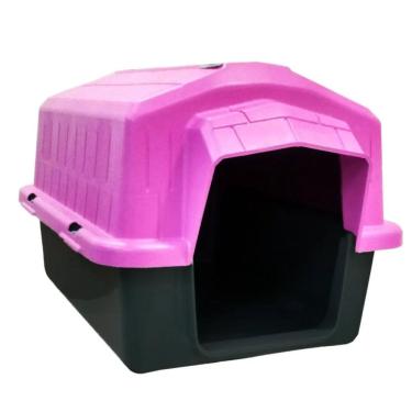 Imagem de Casa Casinha Cachorro Gato Pet N4 Alvorada Rosa Proteção UV
