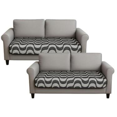 Imagem de Conjunto 2 Capa Protetora Impermeável para Assento Sofás de 2 e 3 Luga