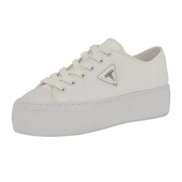 Imagem de GUESS Tênis feminino Joezi, Branco 140, 39