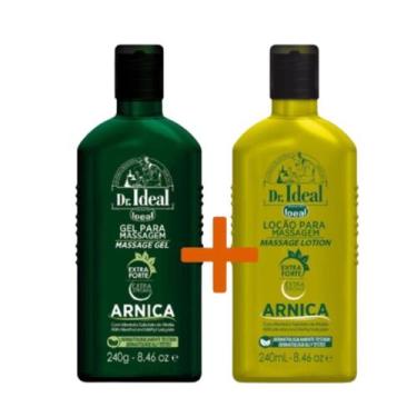 Imagem de Gel Massagem Arnica 240g + Loção Massagem 240ml Ideal