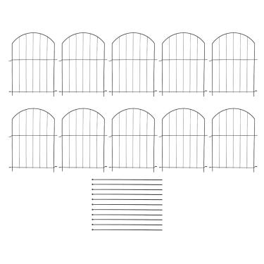 Imagem de HEEPDD Cerca de Barreira para Jardim, Metal, 43cm x 33cm, Proteção para Animais Pequenos, Decoração para Pátio Externo