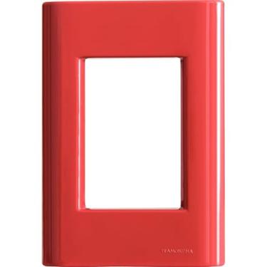 Imagem de Placa 3 Postos 4X2 Tramontina Giz Napoli Sem Suporte