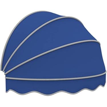 Imagem de Toldo Retrátil Multicolorido, Toldo De Arco Dossel Ao Ar Livre à Prova De Chuva Anti-uv Anti-neve, Fácil De Instalar Para Janela De Varanda De Porta, Blue, 110x60cm