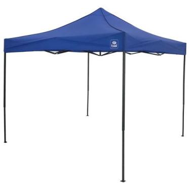 Imagem de Tenda Gazebo Dobrável Pagoda 3m x 3m Oxford Azul Bel, 3m x 3m