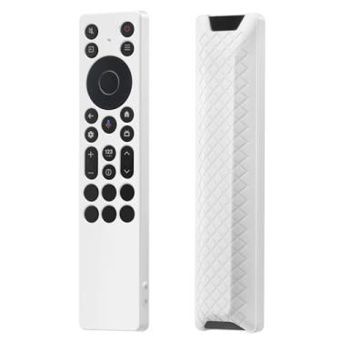Imagem de JCMOYUTY Capa para controle remoto TCL RC813A FMB1 / RC923A FMB1, capa protetora para controle remoto TCL 2025 QM6K QM7K, branca
