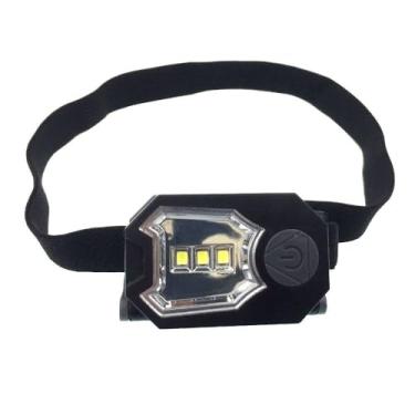 Imagem de NTK, Lanterna de Cabeça, Tida, Corpo em ABS com 3 LEDs SMD, 5-6 Horas Iluminação, Acampamento/Pescaria/Emergência, Compacta e Leve, Preto