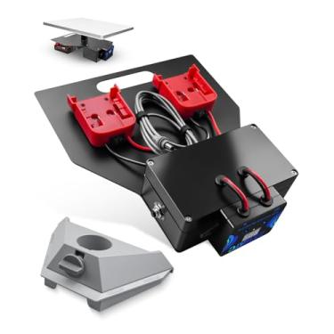 Imagem de ZXWATC Adaptador De Bateria Starlink Mini Com Protetor Baixa Tensão Adequado Para Milwaukee, Kit Montagem Pequeno E Portátil, Cabo Alimentação Cc 6,56 Pés, Pacote Suporte Ajustável