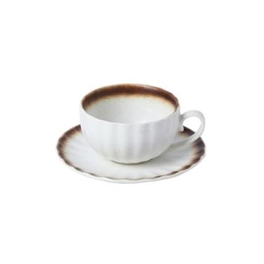 Imagem de Xícara de café japonesa doméstica pura simples retrô criativa requintada resistente a altas temperaturas - ouro gergelim