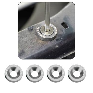 Imagem de Parafuso Arruela Anodizadas 10 Unidade M6 Tuning Carro Cinza