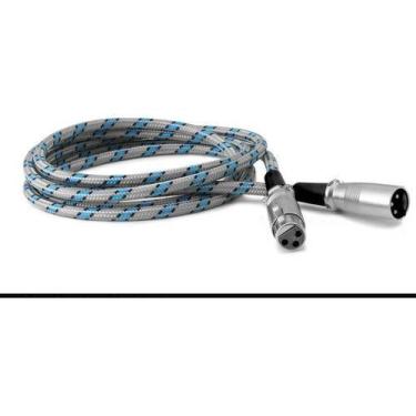 Imagem de Cabo De Áudio Balanceado Xlr 10m Blindado Aat Imune À Ruídos