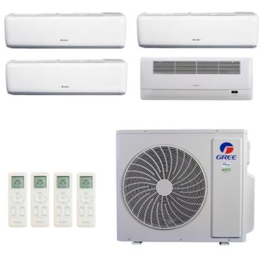 Imagem de Ar-Condicionado Multi Split Inverter R-32 Gree 48.000 (3x Evap HW 12.000 + 1x Evap Cassete 1 Via 22.000) Quente/Frio 220V