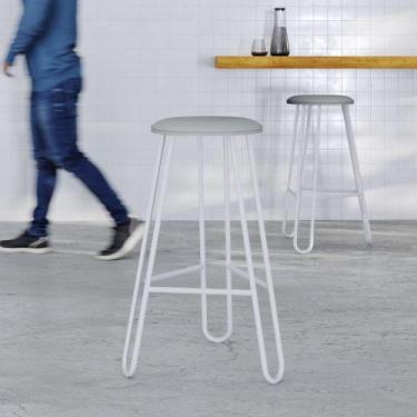 Imagem de Conjunto com 4 Banquetas Altas Ginger - Compace Decor