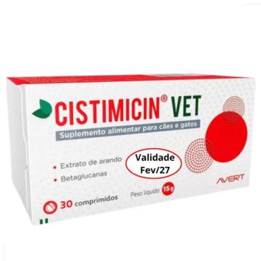 Imagem de Cistimicin Vet 30 Comprimido Avert Suplemento Cães E Gatos