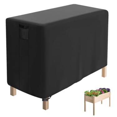 Imagem de Jungda Capa Para Canteiro Elevado Externo Inverno (Somente Capa), Suporte De Vasos Elevados À Prova D'Água - 48 X 24 30 Polegadas