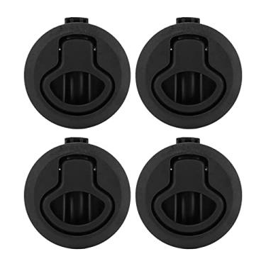 Imagem de Generic Trava de Slam, Trava de Deck Redondos de Plástico ABS Preto para Iate para Trailer de Trailer para Barco