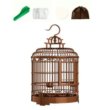 Imagem de MFMEXUL Gaiola para Pássaros Villa Bird Cage com Tigela de Alimentação, Gaiola Grande para Periquitos, Suprimentos para Animais de Estimação para Conur, estilo a
