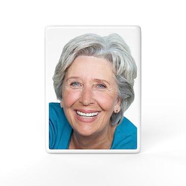 Imagem de AD FONTES - Retrato em Cerâmica para Túmulo, Placa Memorial Impermeável