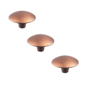 Imagem de Kit 3 Puxador Orion Zen 33X20Mm Vecchio Cobre Zp1883.648