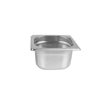 Imagem de Kit 2 Cubas Gastronomica Inox Gn 1/6x100 Com Tampa Brasinox