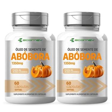Imagem de Oleo de Semente de Abobora + Vitamina E - Prensado a Frio 1350 Mg 60 Cápsulas - Ecomev (Kit 2)