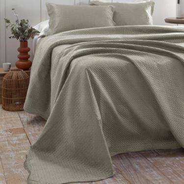 Imagem de Cobre Leito Queen Aveludada Bloom Rozac Linho