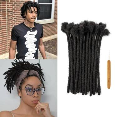 Imagem de Dreadlock Extensions Alishow, cabelo humano 100% real, 20 cm e 20 fios