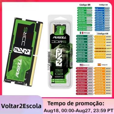 Imagem de Memória RAM DDR5 para Notebook - 8GB, 16GB e 32GB (4800MHz, 5200MHz, 5