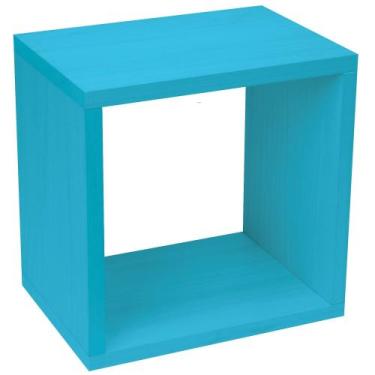 Imagem de Cubo Azul Madeira Tramontina - Prateleira Estante Tramontina