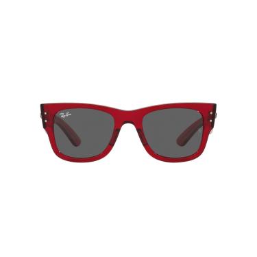 Imagem de Óculos de Sol Ray-Ban Mega Wayfarer 0RB0840S 6679B1 Tam 51 / Vermelho - Lentes Cinza Escuro