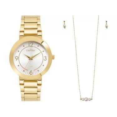 Imagem de Kit Relógio Condor Feminino Analógico COPC21AEAO/K4B