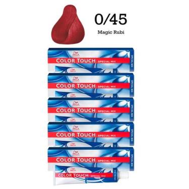 Imagem de 5 Unidades Tonalizante Color Touch 0/45 Magic Rubi  Wella Professional