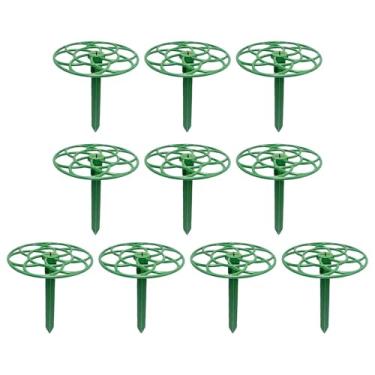 Imagem de KiBcsLic 10 peças de suporte para topo de planta, decoração para crescimento em grades, gaiola de flores, suportes para estacas para jardim doméstico, plantas, Pequeno