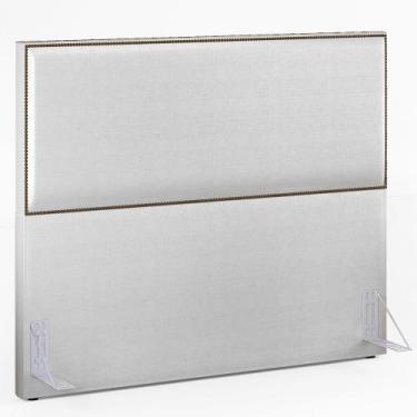 Imagem de Cabeceira Box Queen Com Tachas 160 cm Vicenza L02 Facto Cinza Metaliza