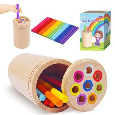 Imagem de Montessori Toys YHHYTOY Color Sorting para crianças de 1 a 3 anos