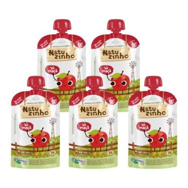 Imagem de Kit Papinha Organica Natuzinho Maça Bebe 5 unidades