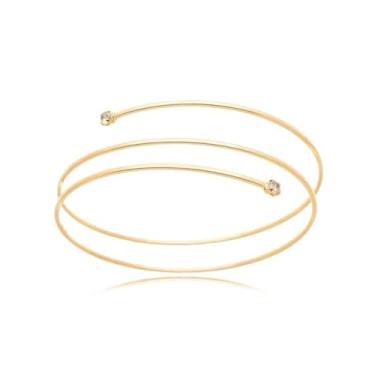 Imagem de Bracelete de braço Feminino Regulável, Folheado a Ouro 18k