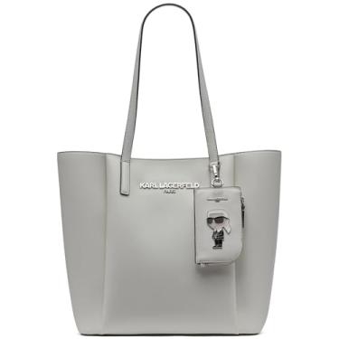 Imagem de Karl Lagerfeld Bolsa Paris Louise, branca/prata