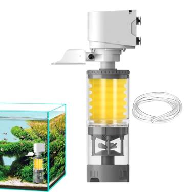 Imagem de Rrlihjgu Filtros Para Peixes de Aquário | Interno de Aeração e Filtragem Para Tartarugas | Filtro Aerador para Aquário de Água Doce, Peixes Betta, Camarões, Água Salgada, Recife de Coral, Plantas