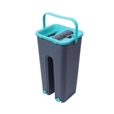 Imagem de Rodo Mágico com Balde e 2 Refis – Esfregão Mop Lava e Seca Giratório para Limpeza Profissional e Doméstica